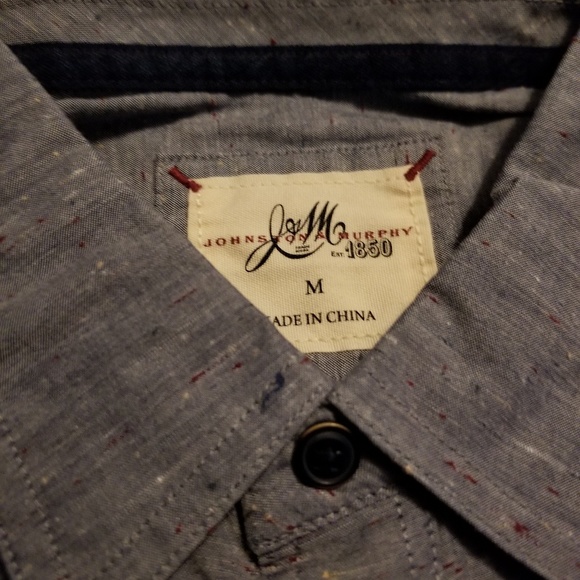 Johnston & Murphy Chambray Shirt - Picture 3 of 4